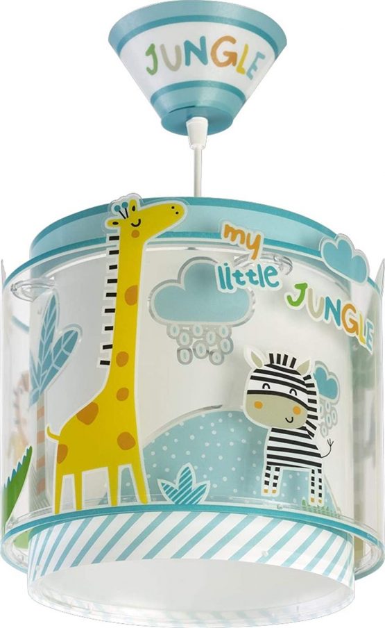 Dalber My Little Animals Jungle Children's Ceiling Lamp, 60 W, Multi-Colour - Image 3