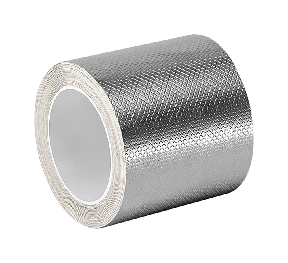 TapeCase 3-6-1345 Silver Embossed Tin-Plated Copper Foil Tape-Converted from 3M, 0.083" Thick, 1" Length, 0.75" Width (Pack of 250)