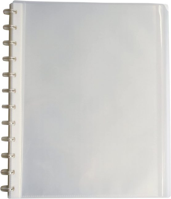 Elba - 100205600 - Polyvision Variozip Customizable Removable Pouch 40 Views (20 pockets) Translucent Polypropylene A4 Clear - Image 2