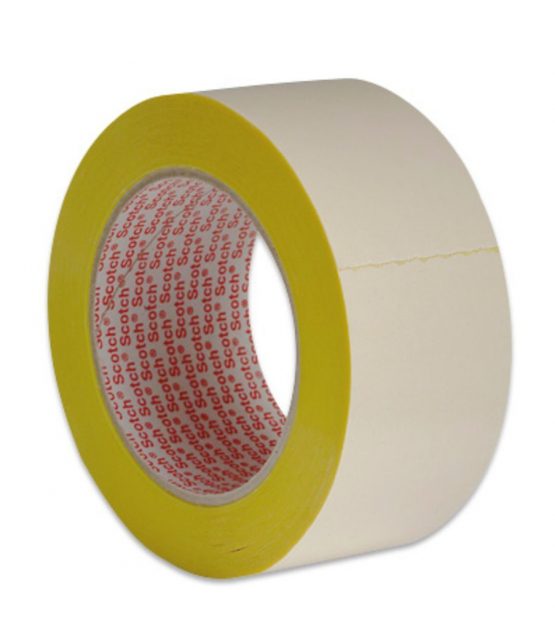 3M 9195 Exhibition Carpet Tape, 50 mm x 25 m, Yellow (Pack of 36)