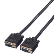 ROLINE VGA cable | Monitor cable with HD D-Sub connector For connection of laptop • Graphics card • Beamer l Black 2m