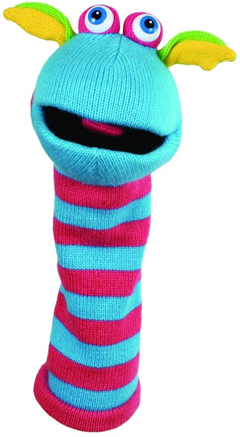 The Puppet Company - Sockettes - Scorch Hand Puppet Assorted Colours, 40 centimeters