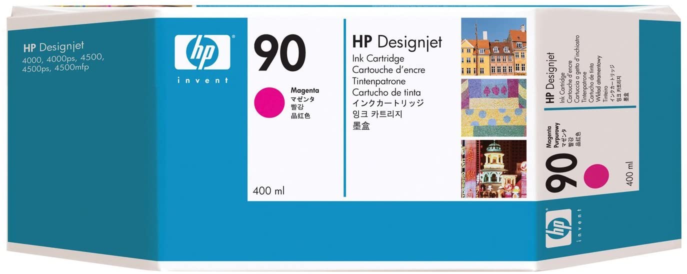 HP Original C5063A Ink Cartridge No 90 Magta 400Ml, Magenta, 400-ml - Image 4