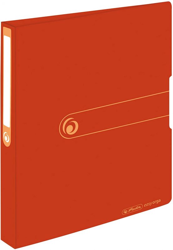 Herlitz Recycled Ring Binder A4 2 Ring Mechanism/Orange