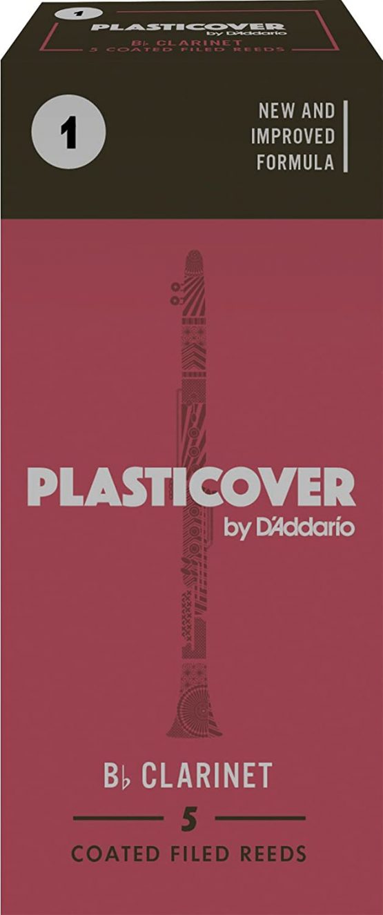 Rico Plasticover 1.0 Strength Reeds for Bb Clarinet (Pack of 5)