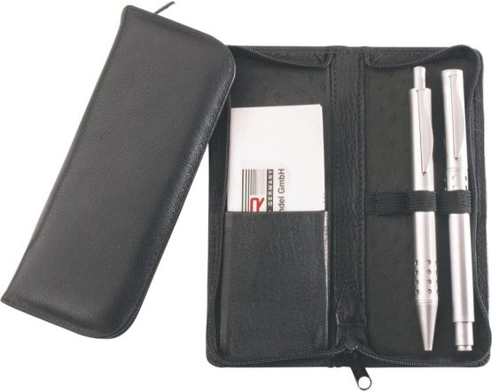 Alassio, Pencil Case, for 3 Pens, Black
