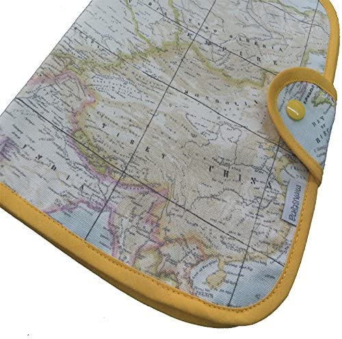 Mimuselina Baby Document Holder with Transparent Pockets, World Map - Image 3