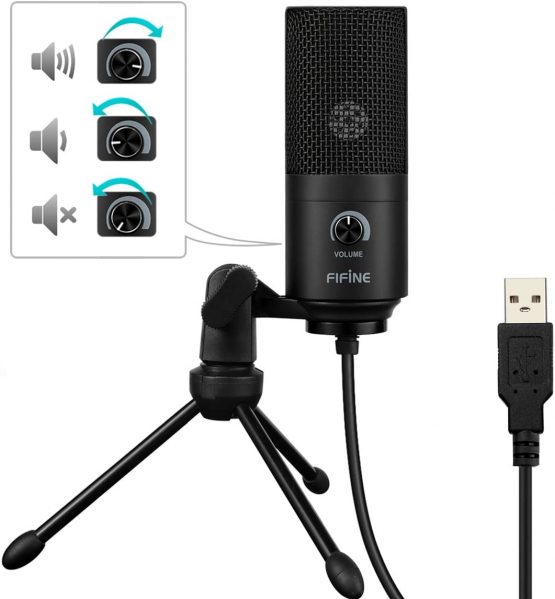 USB Microphone,Fifine Metal Condenser Recording Microphone for Laptop MAC or Windows Cardioid Studio Recording Vocals, Voice Overs,Streaming Broadcast and YouTube Videos-669B - Image 4