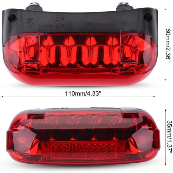 Electric Bicycle Rear Light 48V Cycling LED Brake Lamp Portable Scooters Rear Taillight for Safety - Image 4