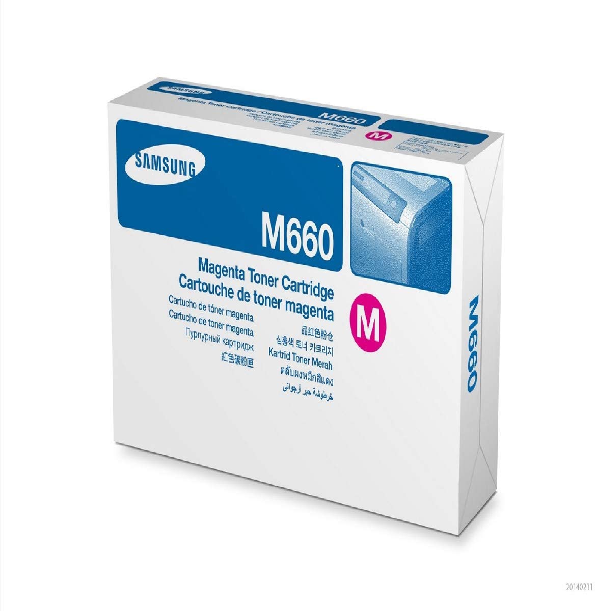 Samsung ST919A CLP-M660A Toner Cartridge, Magenta, Pack of 1, Standard