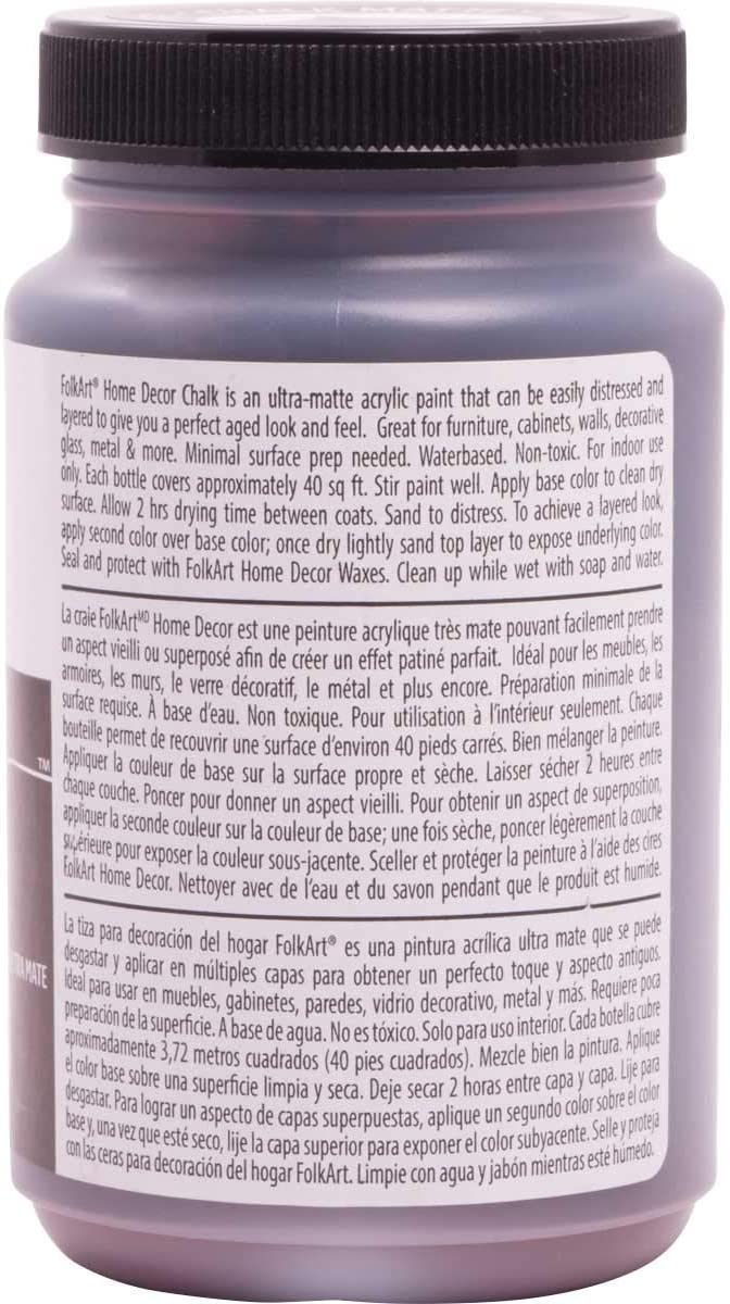 Plaid:Craft Folkart Home Decor Chalk Paint 8 Oz-Java, Brown, 236 ml (Pack of 1) - Image 2