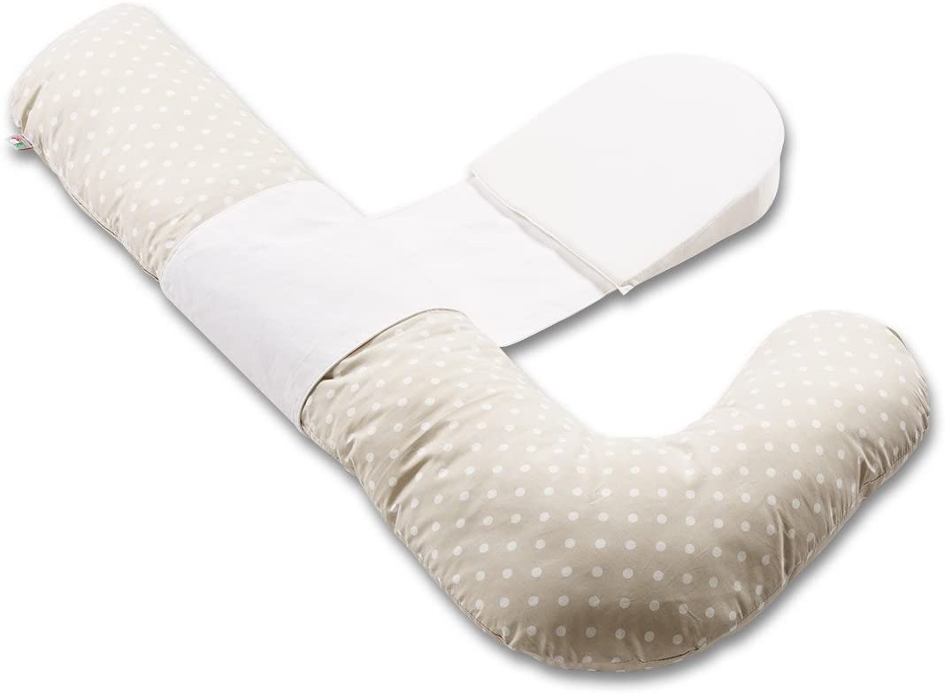 Italbaby Good Night Pregnancy Pillow, Dove Grey, Multi-Color, One Size
