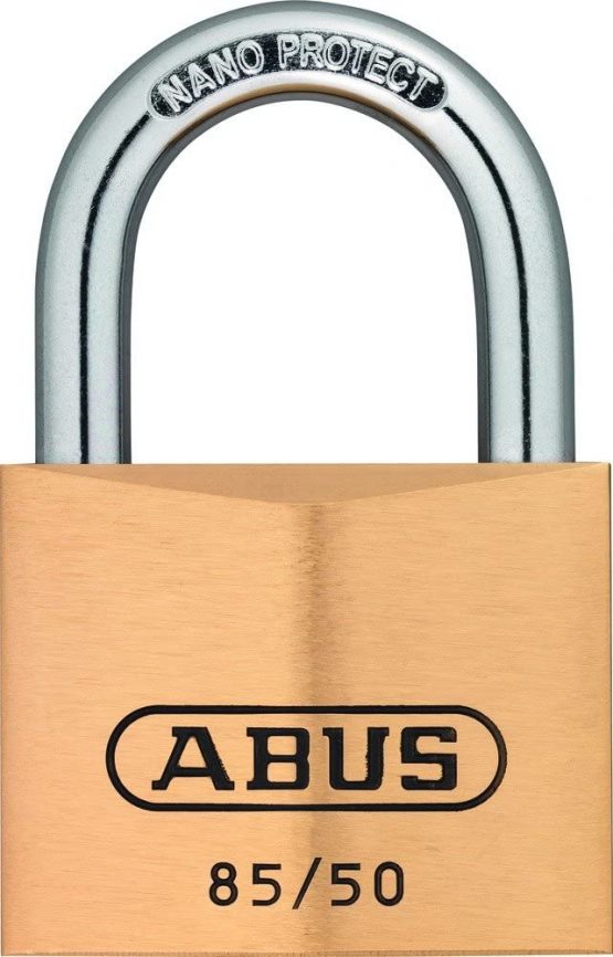 ABUS 04818 Stainless Steel Shackle Service Brass Padlock with 2747 Alike Keyed