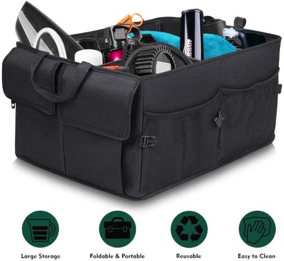 MGDAM Car Boot Organiser Bags Trunk Organiser Vehicle Storage Box Foldable Car Storage Bags Travel Storage Bag for Tidy Auto Organization & car boot storage box
