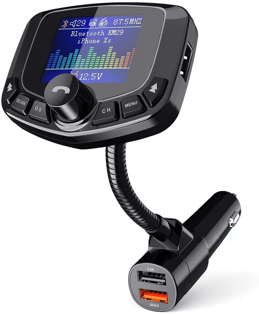 FM Transmitter Bluetooth, Car MP3 Player Bluetooth Handsfree Car Kit Wireless Radio