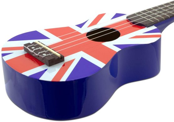 TIGER UKE10-UK | Soprano Ukulele | with Bag, Felt Pick and Spare Strings | Union Jack - Image 2