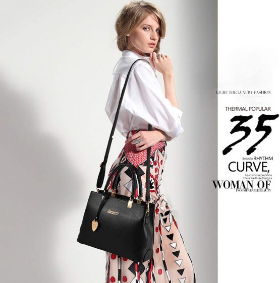 NICOLE & DORIS Women Handbags Ladies Shoulder Bag Fashion Handbags for Women Black - Image 2