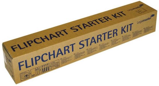 Legamaster Flipchart Starter Kit - Set consisting of 3 Flipchart Paper Pads, 6 Markers and 4 Magnets - All-in-One Flipchart Accessory Set - Ideal for Writing Meeting Notes and Brainstorming - Image 3
