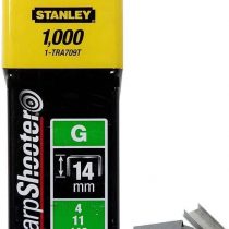 Stanley 1-TRA709T 14mm Heavy-Duty Staple (1000 Pieces), Yellow