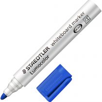 Staedtler Lumocolor 351 whiteboard marker pen bullet tip BLUE ink colour x 1 single