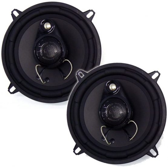 In Phase Car Audio SXT1335 230W 5.25" 3-Way Coaxial Shallow Mount Speaker, Dynamic Midrange, Clear High End, Easy Install
