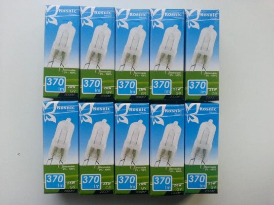 Pack of 20 x G9 28W=40W Brightness Bulbs Kosnic Branded 240V Volt Mains Dimmable C Rated Long Life Eco Halogen Energy Saving Bulbs Capsules Lamps Safety Fused 2000 Hour Individually Boxed UK Stock - Image 2