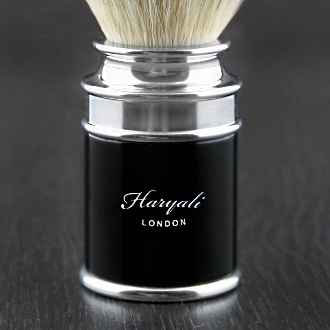 Haryali London, Mens Shaving Brush, Synthetic Silvertip Hair Shaving Brush for Men Wet Shaving Cream Brush - Image 3