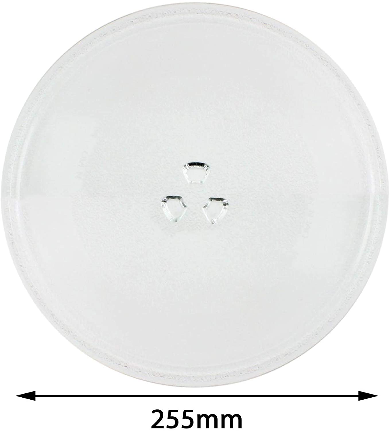 Spares2go Universal Glass Turntable Plate for Small and Medium Microwave Oven (255mm / 10" Diameter), Transparent, 255 month - Image 2