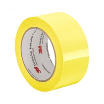 TapeCase 56 1.875" x 72yd Yellow Polyester Film Electrical Tape, 2.3" Thick, 72" Length, 1.88" Width