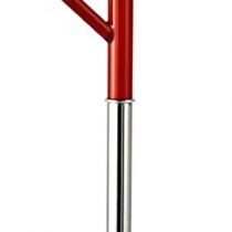 Premier Housewares Coat Stand with Acrylic Pegs - Chrome/Multi-Coloured, H173 x W29 x D29cm