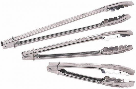KitchenCraft KCTONGS30 Medium Kitchen Tongs, Stainless Steel, 30cm, Silver - Image 2