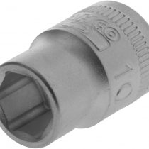 Bahco IRSBS60-10 Hexagon Socket 0.25-inch Drive, 10 mm, Silver