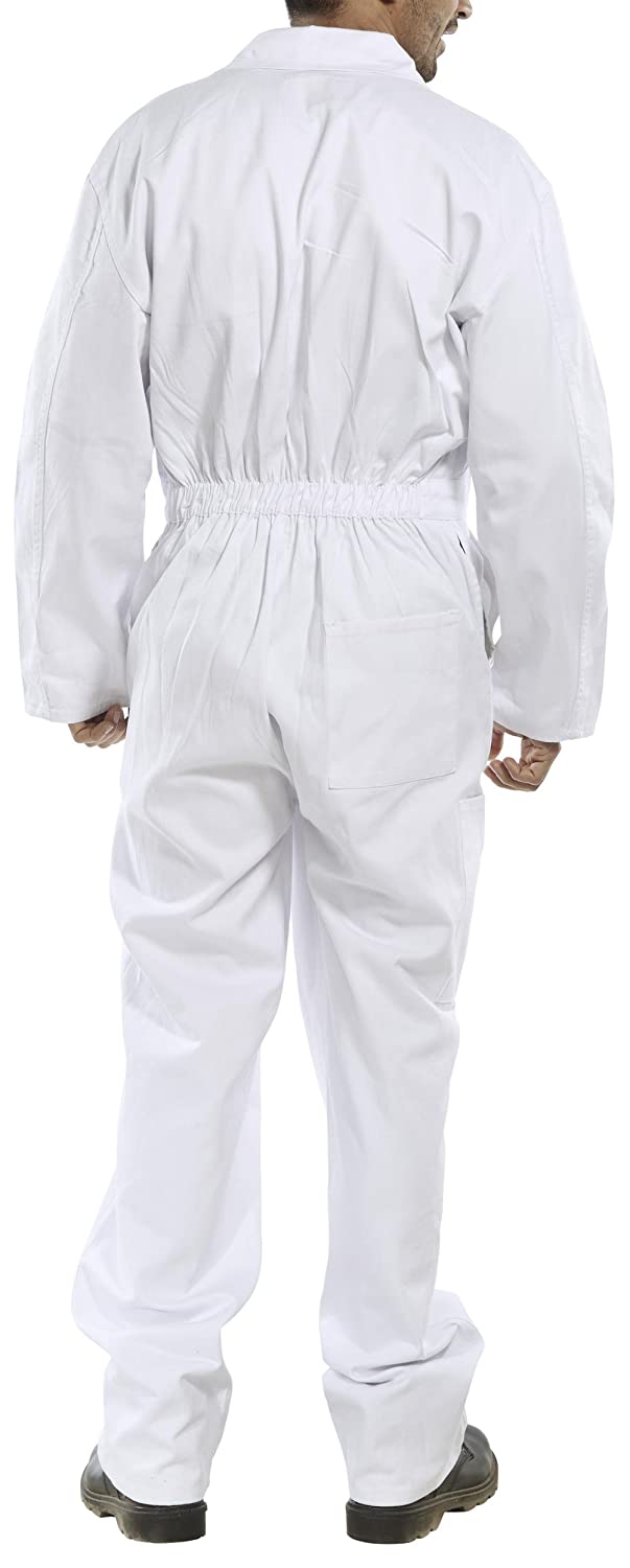 Beeswift CDBSW50 CLICK COTTON DRILL BOILERSUIT WHITE 50 - Image 2