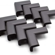 AKORD Baby Safety Corner Protectors for Desk Table, Black