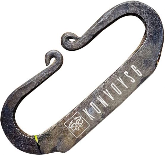 KonvoySG High Carbon Steel Simple Fire Lighting Tool Striker Emergency Starter For Use With All Kinds of Tinder For Bushcraft and Survivalists and Camping.