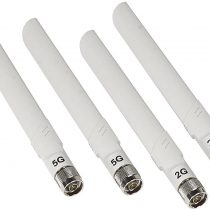 NETGEAR ANT24501B-10000S 2.4 and 5 GHz Omnidirectional Outdoor Antenna Bundle,White