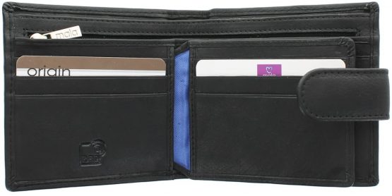 Mala Leather Origin Collection Leather Bi-Fold Wallet with RFID Protection 186_5 Black - Image 2