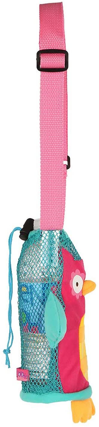 Stephen Joseph SJ670176A Children's Owl Bottle Holder, Polyester, Pink, 8.9 x 7.5 x 18.42 cm - Image 2