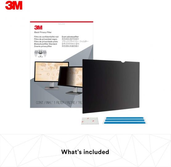 3M PF190W1B Privacy Filter. 19 inch privacy screen. Widescreen 16:10 desktop LCD Monitor. Anti Glare. Protect your data from visual hacking., Black - Image 2