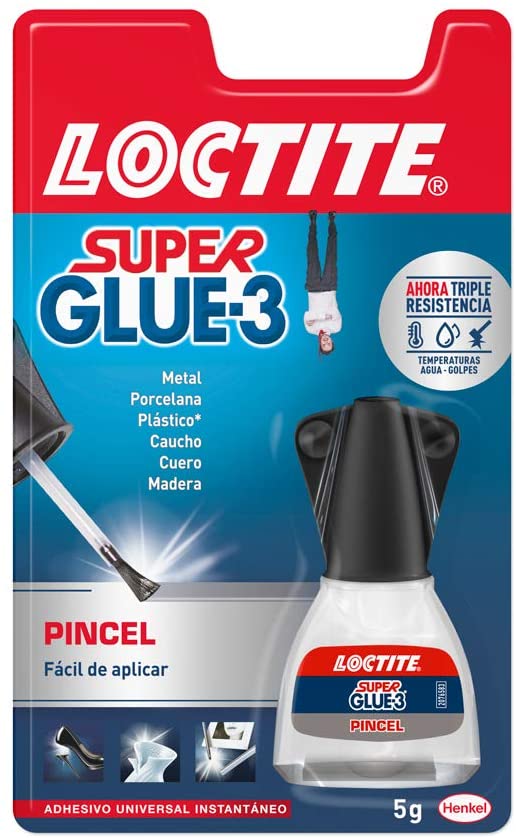 Loctite 767806 5 g Extra Strong Glue with Brush, Black, 5g