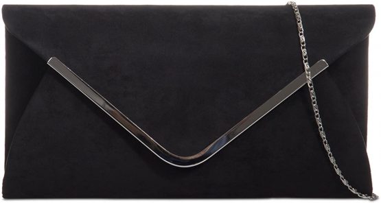 fi9® PLAIN SUEDE BRIDAL WEDDING EVENING CLUTCH PARTY PURSE HAND BAG