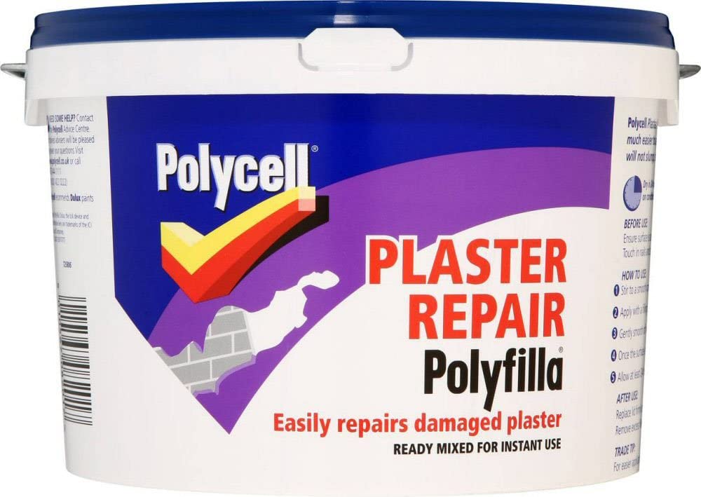 Polycell PLCPRPS25L Plaster Repair Polyfilla Ready Mixed 2.5 L BigaMart