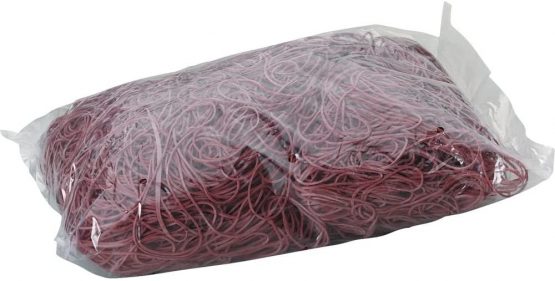 5 Star 7431 Elastic Bands in Poly Bag Ø 40 mm Red 1000 g