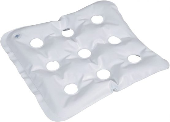Homecraft Inflatable Seat Cushion (Eligible for VAT Relief in the UK) 45.5 x 45.5 cm Air Cushion Support, Increase Comfort In Chair or Wheelchair, Easy to Inflate, Use at Home or Work, Injury Recovery