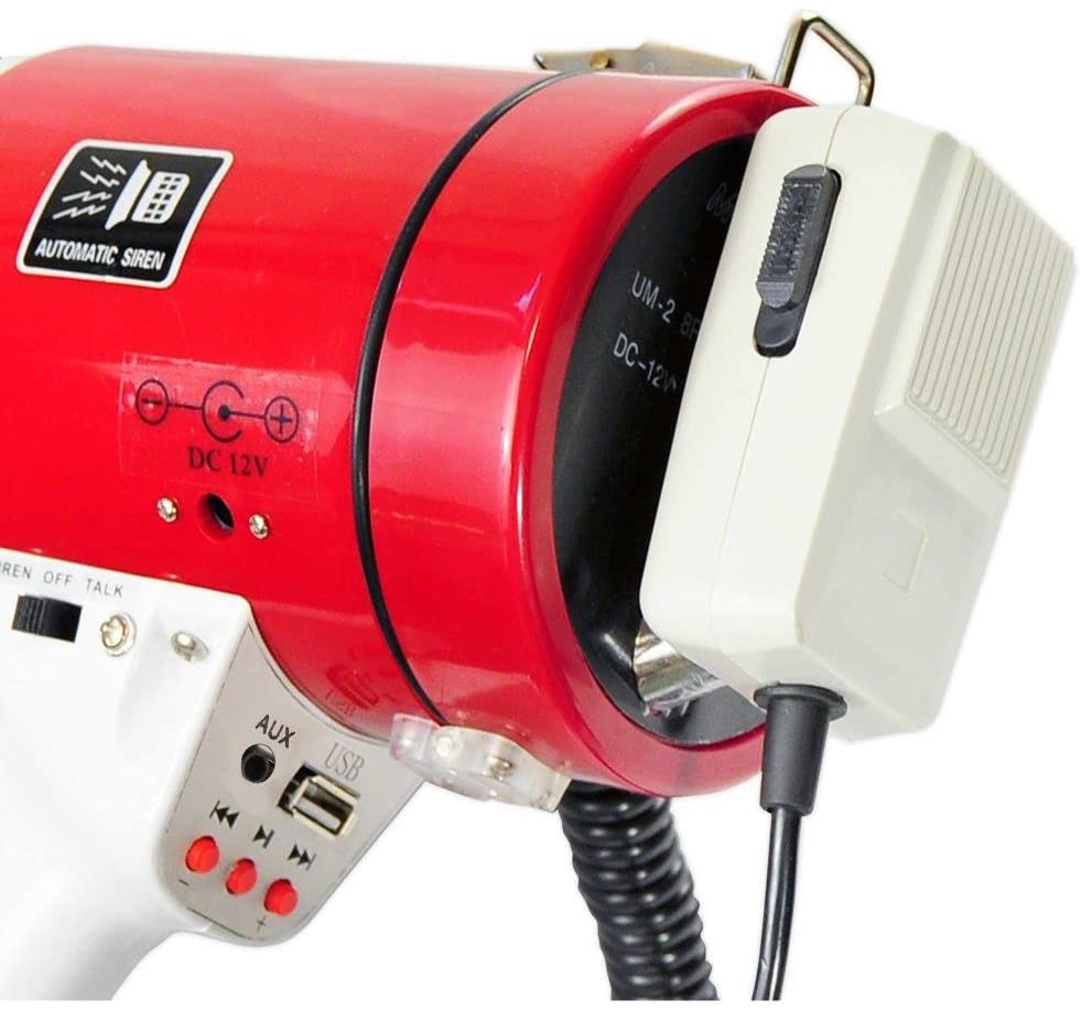 Pyle Megaphone Speaker PA Bullhorn 50W, Long Range 365 Metres with Built In Siren and Record Function for Sports Events - Image 3