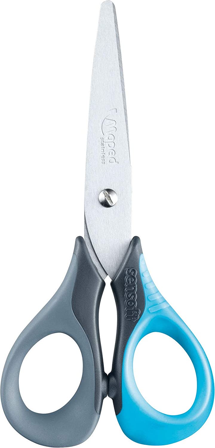 Maped Sensoft 3D Scissors 13cm 5 inch (Assorted Colours), Various Pastel Colors (Purple, Pink, Or Blue), No - Image 3