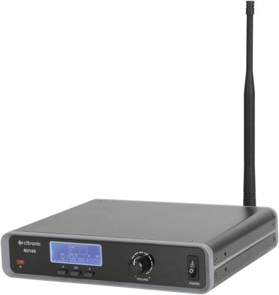 citronic Ru105-N Uhf 16 Channel Wireless Neckband/Tie Clip Microphone System