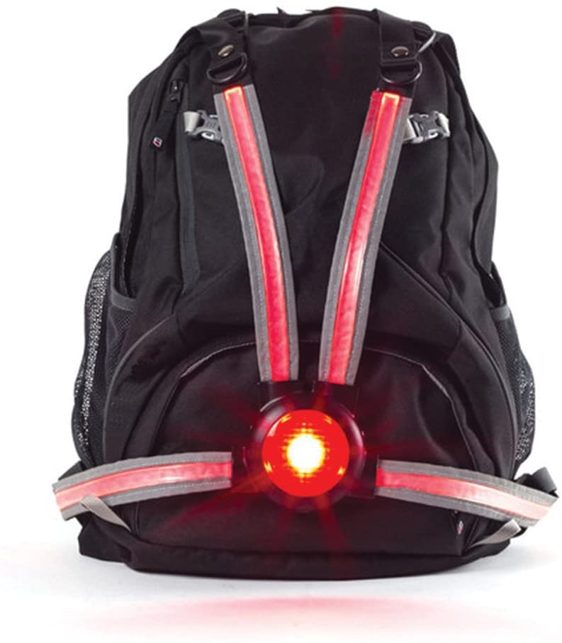 Oxford CommuterX4 Fibre Optic Rear Light - Black/Red, One Size, Black / Red - Image 3
