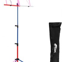 TIGER MUS56-CL | Easy Folding Sheet Music Stand with Bag | Portable Folding Music Stand | Multicoloured