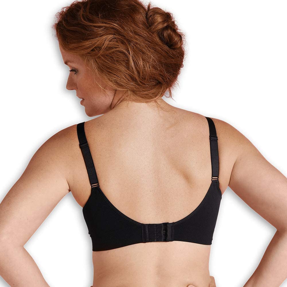 Carriwell Seamless Nursing Bra (Large, Black) - Image 3